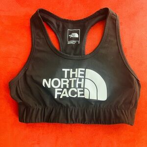 The North Face Women Black Midline Logo Racerback Training Sports Bra Size M